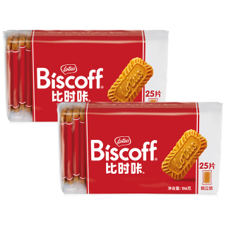 Lotus Biscoff比时咔和情156G*2比利时进口焦糖酥性饼干休闲零食小包装