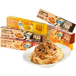 小鹿蓝蓝 意面家用儿童意面速食意大利面组合套装肉感满满营养美味