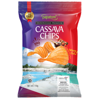 啪啪通（Papatonk）波浪形木薯片 烧烤味110g*3包