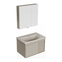 九牧（JOMOO）浴室柜洗脸盆柜一体盆陶瓷一体盆洗手盆柜组合一体盆无龙头A2757 智能款 感应灯|子母抽收纳 100cm