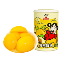 芝麻官糖水新鲜水果罐头 休闲零食 黄桃罐头425g*6罐
