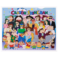 3D-JP蜡笔小新系列平面拼图成人趣味减压玩具卡通动漫人物墙面装饰 H2732爱在春日部_2000片