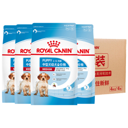 皇家 狗粮 幼犬狗粮 幼犬犬粮宠物中型犬MEJ32全价犬粮2-12月4KG*4
