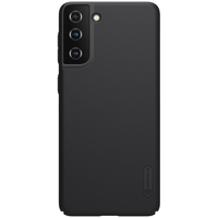 耐尔金 三星S21/S21+/S21Ultra手机壳 磨砂防滑抗指纹全包防摔耐脏保护套硬壳轻薄简约 黑色-三星S21+