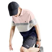 唐狮 polo衫男polo衫男式T恤男宽条小翻领短袖polo衫