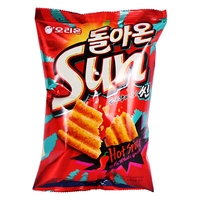 好丽友韩国好丽友sun太阳薯片玉米片80g波浪薯片办公室休闲零食 sun蒜香味80g*2袋
