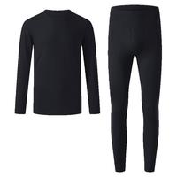 京东京造京东京造秋衣秋裤男士圆领纯棉5A抗菌防螨薄款保暖内衣套装M