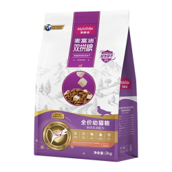 麦富迪 乳鸽猫粮成幼猫冻干双拼粮美短布偶蓝猫通用全价天然鲜肉猫干粮 幼猫粮2kg丨鲜肉乳鸽