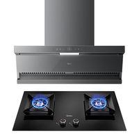 美的（Midea）抽烟烟机灶具套装 顶侧双吸变频【蒸汽洗max】油烟机家用26大风量烟灶套装AK5max+Q230S-L天然气