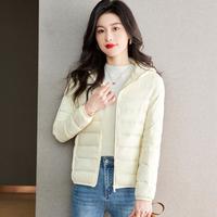 【90%鸭绒&休闲连帽】春秋女士轻薄款保暖纯色女式羽绒服