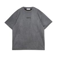 杰克·琼斯（JACK&JONES）男装复古简约舒适基础百搭哥特字母飞鸟宽松圆领短袖T恤男 石雕灰E05 L (180)