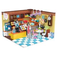 哲高积木商店街景玩具女孩系列启蒙益智拼装模型玩具