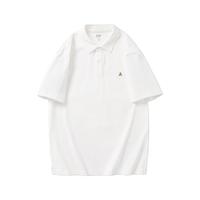 Gap 盖璞 男装2024夏季新款棉质小熊logo短袖polo衫简约纯色上衣466791 白色 175/96A(L) 亚洲尺码