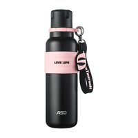 爱仕达（ASD）户外运动便携保温杯家用办公水杯长效保温600ml RWS60B40WG-B