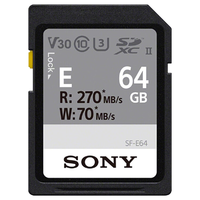 索尼 SONY内存卡三防卡U3高速SD卡TOUGH存储卡V90V60适a7r4a/3a/a7m3 E系列 64G