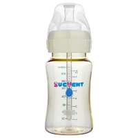 舒婴(sucvent)奶瓶新生婴儿ppsu防胀气宽口径宝宝少呛奶 耐摔耐高温 ppsu240ml(配短款L码)