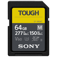 索尼 SONY内存卡三防卡U3高速SD卡TOUGH存储卡V90V60适a7r4a/3a/a7m3 三防卡M系列64G