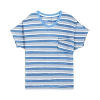 夏季复古设计背面纽扣设计短袖上衣个性女式T恤