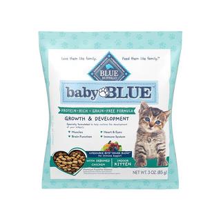Blue Buffalo/蓝馔 Baby BLUE全价无谷鸡肉幼猫粮 85g*2