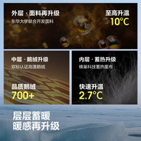 波司登(BOSIDENG)25极寒羽绒服男短款90鹅绒科技蓄热宽松连帽外套B250242301 极地灰8270 L 180/100A 体重约140-160斤