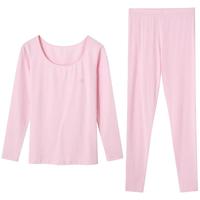 I'd 爱帝 保暖内衣男打底春秋季薄款棉毛衫秋衣秋裤女纯棉套装