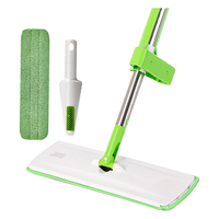 3M思高免手洗平板拖把干湿两用懒人家用一拖净木地板拖布 拖把(共2块布+刮刀）