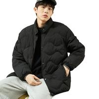 唐狮冬季短款纯色立领轻薄羽绒服男潮休闲风百搭厚外套