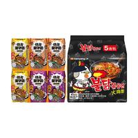 SAMYANG 三养火鸡面奶油原味芝士味拌面方便面泡面零食搭椰乳饮料早餐椰奶 经典原味火鸡面+0糖椰乳*6
