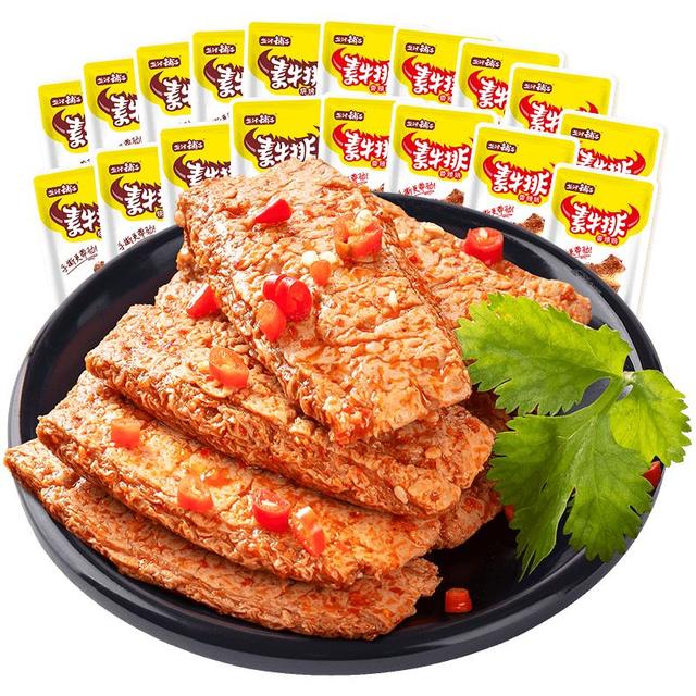 今日必买：盐津铺子 手撕素肉素牛排 香辣味 约30包