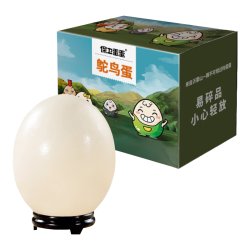 保卫蛋蛋 鸵鸟蛋  佳品 一枚 礼盒装1.25kg/枚礼盒 1枚 1.25kg