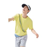 蕉下（beneunder）短袖T恤男棉感宽松休闲上衣男装透气干爽内搭GP998 浅蕉黄 2XL