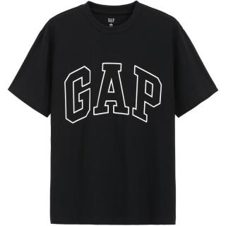 Gap 男女装2025春季新款纯棉印花logo短袖T恤宽松休闲上衣725617