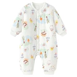 巴拉巴拉 新生婴儿连体衣夹棉冬装2025款秋冬宝宝衣服爬服哈衣可爱