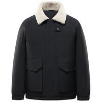【羊羔绒领】雅鹿翻领羽绒服男冬季短款2024加厚户外工装外套