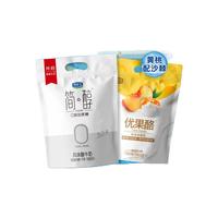 君乐宝 JUNLEBAO 简醇 0添加蔗糖 优果酪酸奶 100g*22袋 低温风味酸奶 轻食 简醇100g*12袋+优果酪100g*10袋
