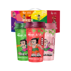 香飘飘 Meco鲜果茶整箱果汁茶饮料礼盒青提苹果400ml*8