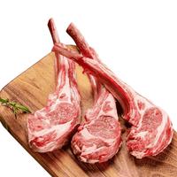 草原羔羊法式羊排500g新鲜 战斧羊排羊肋排骨烧烤生鲜食材