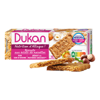 Dukan燕麦麸皮榛子蛋白饼干225g控糖减肥期低gi粗粮代餐零食品 【饼干】燕麦麸榛子饼干225g