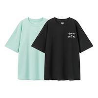 森马 Semir短袖T恤男季oversize舒适纯棉字母印花针织上衣潮
