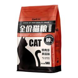 果喜蜜 冻干猫粮成猫幼猫5斤装奶糕全价营养生骨肉宠物英短蓝猫2.5kg