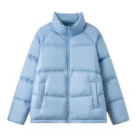 张新成同款|森马 Semir羽绒服男2024冬季男士三防云朵黑色外套立领