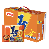 今麦郎大今野方便面1.5倍大面饼泡面袋装整箱混合速食牛肉面 【整箱24袋】香辣牛肉面134g