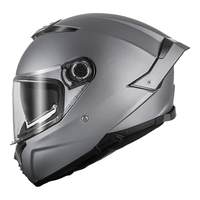 MTHELMETS西班牙MT雷神4夏季大尾翼透气摩托车头盔赛车双镜四季男女帽 闪光黑 XL(57-58)