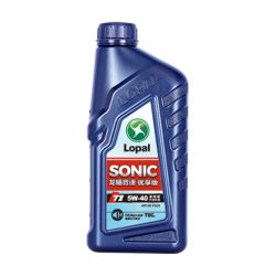 龙蟠 SONIC音速T1全合成机油5W40润滑油SN 级汽油汽车发动机油通用 1L SONIC恒净智护