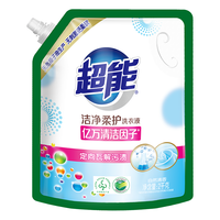 超能 能 洁净柔护洗衣液量贩装共计到手27斤温和不伤手 27斤（2瓶+6袋）