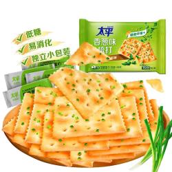 太平 亿滋太平苏打饼干100g3袋梳打加铁香葱奶盐海苔芝麻咸味早餐充饥零食