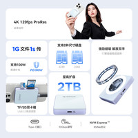 奥睿科 2230/2242规格NVMe磁吸硬盘盒，带SD/TF读卡器，137元