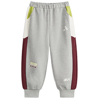 马骑顿 MQD童装男童24春针织运动裤中大儿童学院卫裤 麻灰 140cm