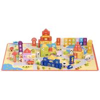 Gemem 儿童积木玩具益智拼装宝宝1-2岁3到6岁大颗粒男女孩木头拼图早教