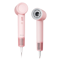 小熊(Bear)吹风机 电吹风家用大功率高速风力速干 低噪音亿级负离子不伤发DCF-D16H1【粉】